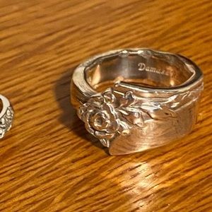 Sterling silver spoon ring